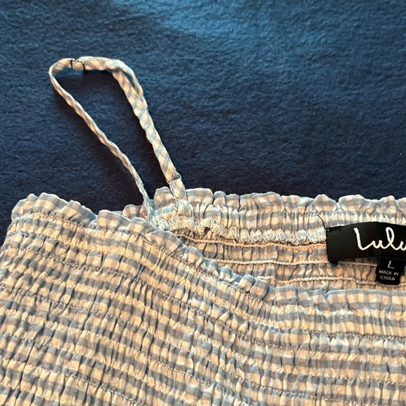 Smocked checkered sundress - Picture 5 of 8